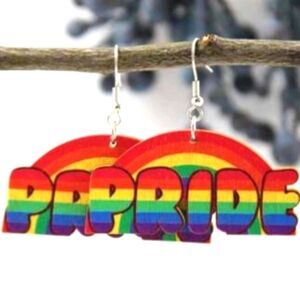 Super cute women rainbow earrings